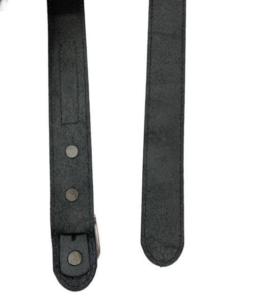 GROUND Y（グラウンドワイ）GROUND Y (グラウンドワイ) COW LEATHER LONG BELT ブラックの古着・服飾アイテム