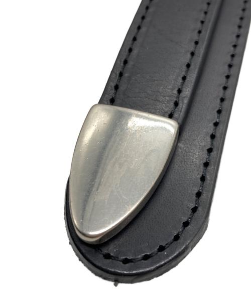 GROUND Y（グラウンドワイ）GROUND Y (グラウンドワイ) COW LEATHER LONG BELT ブラックの古着・服飾アイテム