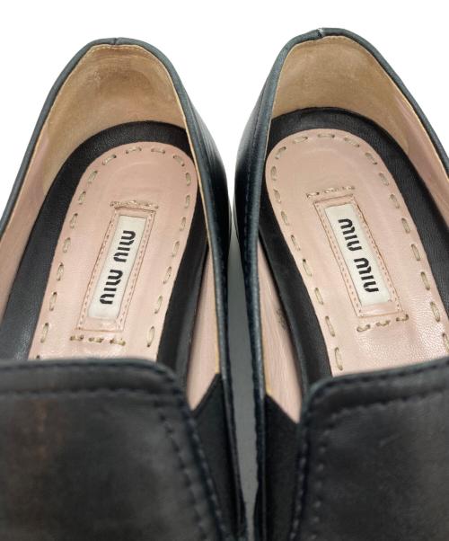 MIU MIU（ミュウミュウ）MIU MIU (ミュウミュウ) ローカットスニーカー ブラック サイズ:SIZE 36 1/2の古着・服飾アイテム