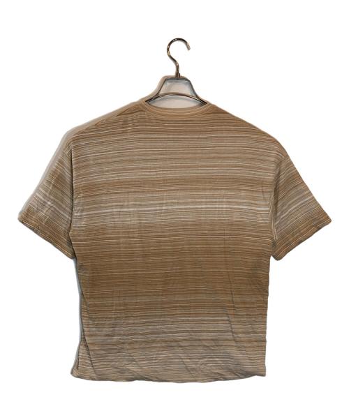 AURALEE（オーラリー）AURALEE (オーラリー) ボーダー ダブルクロス Ｔシャツ ブラウン サイズ:SIZE 4の古着・服飾アイテム