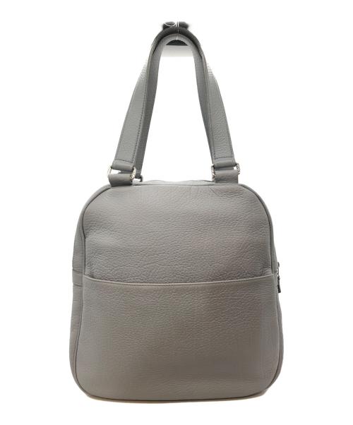 JACQUES LE CORRE（ジャックルコー）JACQUES LE CORRE (ジャックルコー) リヨンレザーハンドバッグ グレーの古着・服飾アイテム