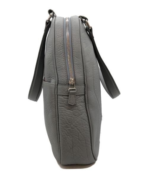 JACQUES LE CORRE（ジャックルコー）JACQUES LE CORRE (ジャックルコー) リヨンレザーハンドバッグ グレーの古着・服飾アイテム