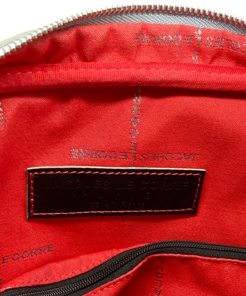 JACQUES LE CORRE（ジャックルコー）JACQUES LE CORRE (ジャックルコー) リヨンレザーハンドバッグ グレーの古着・服飾アイテム
