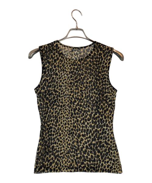 DOLCE & GABBANA（ドルチェ＆ガッバーナ）DOLCE & GABBANA (ドルチェ＆ガッバーナ) レオパード柄タンクトップ ブラック サイズ:2の古着・服飾アイテム