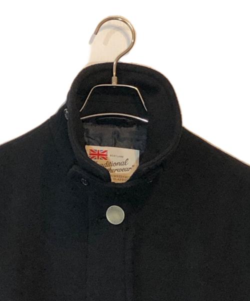 Traditional Weatherwear（トラディショナルウェザーウェア）Traditional Weatherwear (トラディショナルウェザーウェア) JOURNAL STANDARD (ジャーナルスタンダード) MALTON EX.JS ウールコート ブラック サイズ:34の古着・服飾アイテム