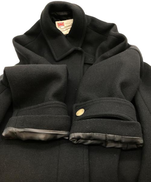 Traditional Weatherwear（トラディショナルウェザーウェア）Traditional Weatherwear (トラディショナルウェザーウェア) JOURNAL STANDARD (ジャーナルスタンダード) MALTON EX.JS ウールコート ブラック サイズ:34の古着・服飾アイテム