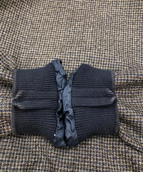 BARENA（バレナ）BARENA (バレナ) ウール チェック ブルゾン CRUISE グレー サイズ:SIZE 48の古着・服飾アイテム