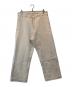 DESCENDANT（ディセンダント）の古着「WORK TROUSERS UNSAIORI raregem」｜アイボリー