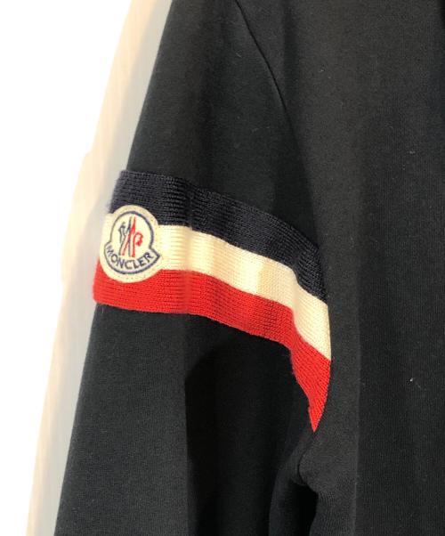 MONCLER（モンクレール）MONCLER (モンクレール) トリコロール ライン ダブル ジップ パーカー ブラック サイズ:Mの古着・服飾アイテム