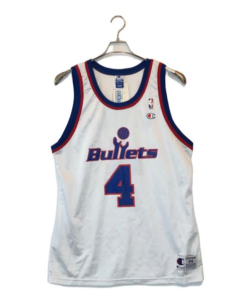 Champion（チャンピオン）Champion (チャンピオン) ゲームシャツ ホワイト サイズ:LARGEの古着・服飾アイテム