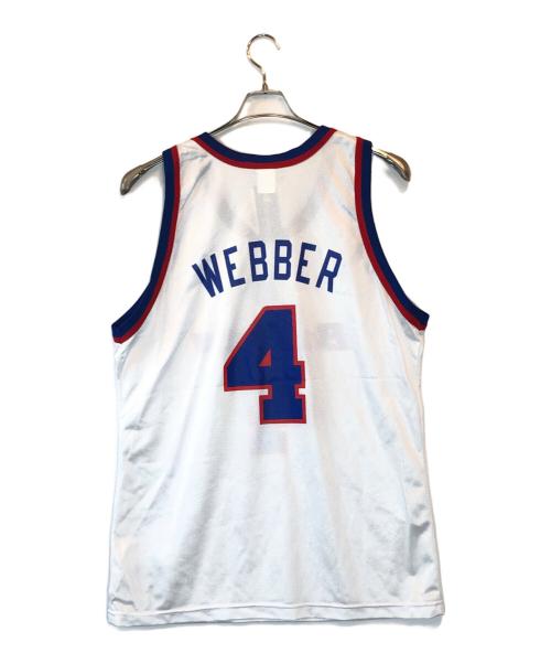 Champion（チャンピオン）Champion (チャンピオン) ゲームシャツ ホワイト サイズ:LARGEの古着・服飾アイテム