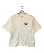 blurhms ROOTSTOCKブラームスルーツストック）の古着「Cotton Rayon 88/12 Print Tee」｜アイボリー