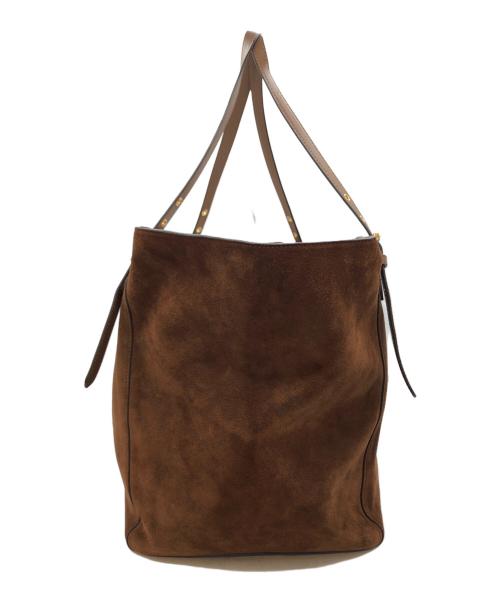 J&M DAVIDSON（ジェイ＆エム デヴィッドソン）J&M DAVIDSON (ジェイ＆エム デヴィッドソン) スウェードトートバッグ ブラウンの古着・服飾アイテム