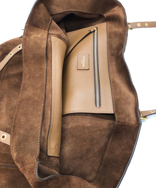 J&M DAVIDSON（ジェイ＆エム デヴィッドソン）J&M DAVIDSON (ジェイ＆エム デヴィッドソン) スウェードトートバッグ ブラウンの古着・服飾アイテム