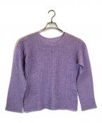 ISSEY MIYAKEイッセイミヤケ）の古着「メッシュプリーツカットソー」｜パープル