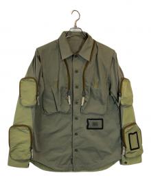 G-STAR RAW（ジースターロゥ）の古着「E 24H Lifevest Shirt」｜グリーン