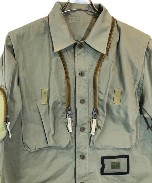 G-STAR RAW（ジースターロゥ）G-STAR RAW (ジースターロゥ) E 24H Lifevest Shirt グリーン サイズ:SIZE Mの古着・服飾アイテム