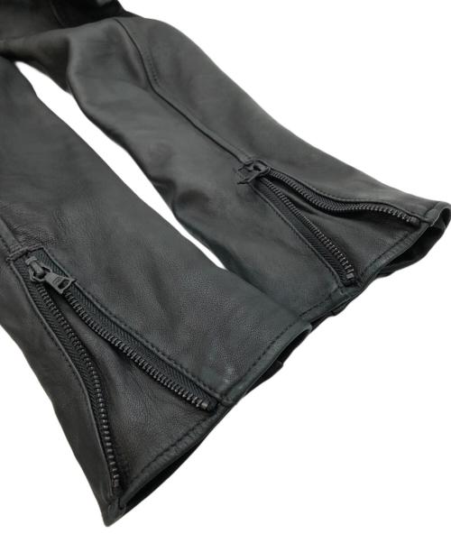 Hysteric Glamour（ヒステリックグラマー）Hysteric Glamour (ヒステリックグラマー) レザー切替 デニムジャケット インディゴ×ブラック サイズ:SIZE Lの古着・服飾アイテム