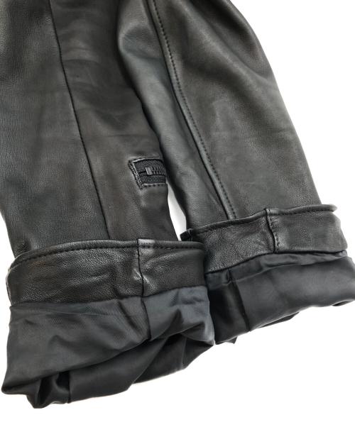 Hysteric Glamour（ヒステリックグラマー）Hysteric Glamour (ヒステリックグラマー) レザー切替 デニムジャケット インディゴ×ブラック サイズ:SIZE Lの古着・服飾アイテム