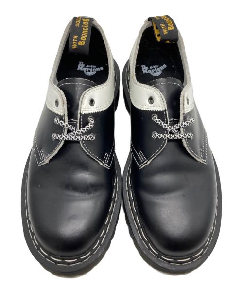 Dr.Martens（ドクターマーチン）Dr.Martens (ドクターマーチン) 3ホールシューズ ブラック×ホワイト サイズ:SIZE UK7の古着・服飾アイテム