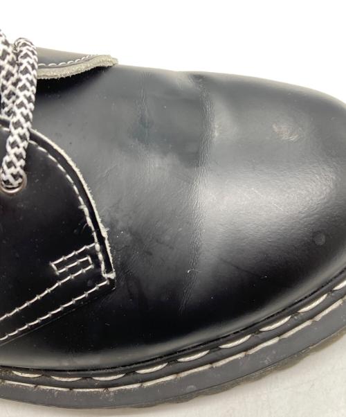 Dr.Martens（ドクターマーチン）Dr.Martens (ドクターマーチン) 3ホールシューズ ブラック×ホワイト サイズ:SIZE UK7の古着・服飾アイテム