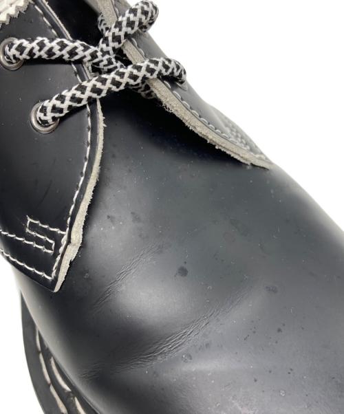 Dr.Martens（ドクターマーチン）Dr.Martens (ドクターマーチン) 3ホールシューズ ブラック×ホワイト サイズ:SIZE UK7の古着・服飾アイテム