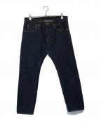 ONI DENIMオニデニム）の古着「リラックステーパード 16oz 天然藍レッドキャリパー」｜インディゴ