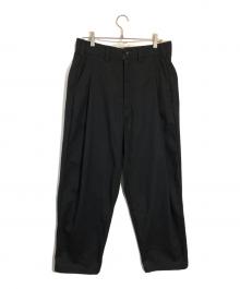 COOTIE PRODUCTIONS（クーティープロダクツ）の古着「タックパンツ」｜ブラック