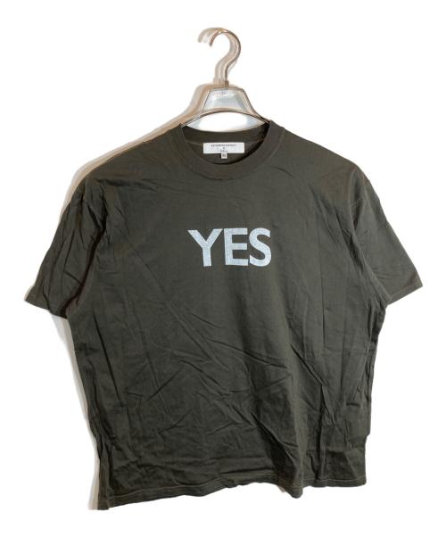 KATHARINE HAMNETT（キャサリンハムネット）KATHARINE HAMNETT (キャサリンハムネット) Ron Herman (ロンハーマン) Yes Tee グレー サイズ:XSの古着・服飾アイテム