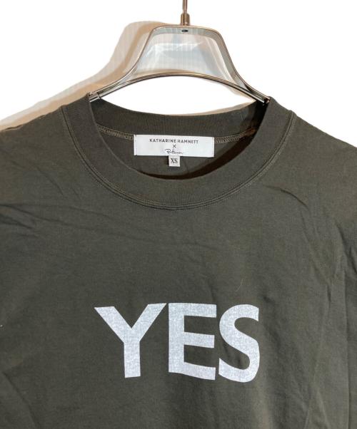 KATHARINE HAMNETT（キャサリンハムネット）KATHARINE HAMNETT (キャサリンハムネット) Ron Herman (ロンハーマン) Yes Tee グレー サイズ:XSの古着・服飾アイテム