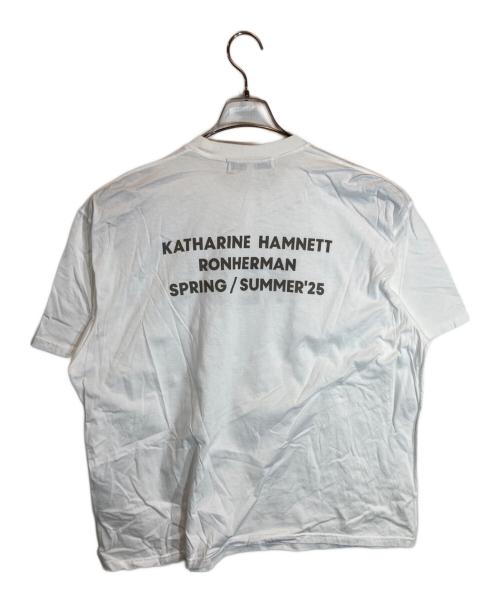 KATHARINE HAMNETT（キャサリンハムネット）KATHARINE HAMNETT (キャサリンハムネット) Ron Herman (ロンハーマン) Yes Tee ホワイト サイズ:XSの古着・服飾アイテム