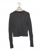 theoryセオリー）の古着「Neo Sag Harbor Cropped Cardigan」｜ネイビー