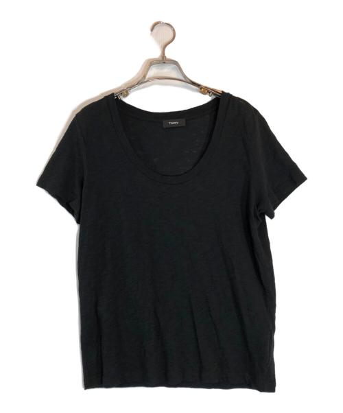theory（セオリー）theory (セオリー) Nebulous P Open Neck Tee J ブラック サイズ:Mの古着・服飾アイテム