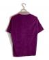 Supreme (シュプリーム) ストライプカラーテリーポロシャツ パープル サイズ:L：7000円