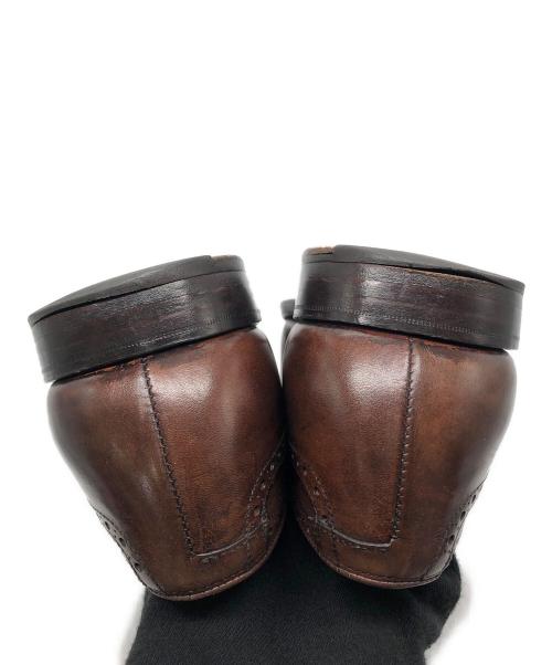 Crockett & Jones（クロケット＆ジョーンズ）Crockett & Jones (クロケット＆ジョーンズ) YORK キャップドトゥレザーシューズ ブラウン サイズ:7の古着・服飾アイテム