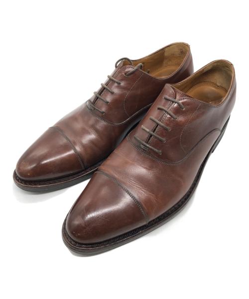 Jalan Sriwijaya（ジャランスリウァヤ）Jalan Sriwijaya (ジャランスリウァヤ) プレーントゥシューズ ブラウン サイズ:SIZE 8の古着・服飾アイテム