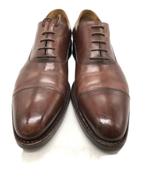 Jalan Sriwijaya（ジャランスリウァヤ）Jalan Sriwijaya (ジャランスリウァヤ) プレーントゥシューズ ブラウン サイズ:SIZE 8の古着・服飾アイテム