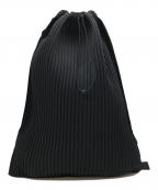 HOMME PLISSE ISSEY MIYAKEオム プリッセ イッセイ ミヤケ）の古着「プリーツリュック」｜ブラック