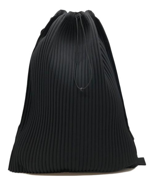 HOMME PLISSE ISSEY MIYAKE（オム プリッセ イッセイ ミヤケ）HOMME PLISSE ISSEY MIYAKE (オム プリッセ イッセイ ミヤケ) プリーツリュック ブラックの古着・服飾アイテム