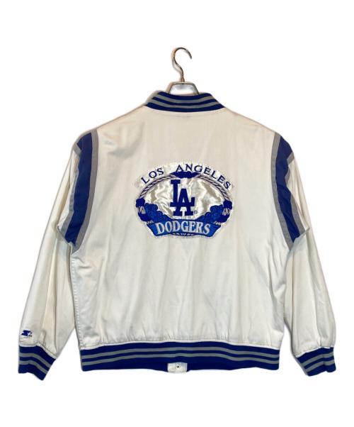 GENUINE MERCHANDISE by STARTER（ジェニュイン マーチャンダイズ バイ スターター）GENUINE MERCHANDISE by STARTER (ジェニュイン マーチャンダイズ バイ スターター) スタジャン ホワイト×ブルー サイズ:XLの古着・服飾アイテム