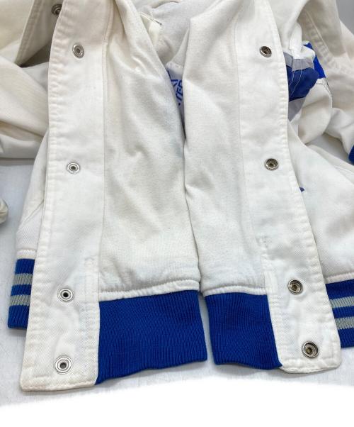GENUINE MERCHANDISE by STARTER（ジェニュイン マーチャンダイズ バイ スターター）GENUINE MERCHANDISE by STARTER (ジェニュイン マーチャンダイズ バイ スターター) スタジャン ホワイト×ブルー サイズ:XLの古着・服飾アイテム