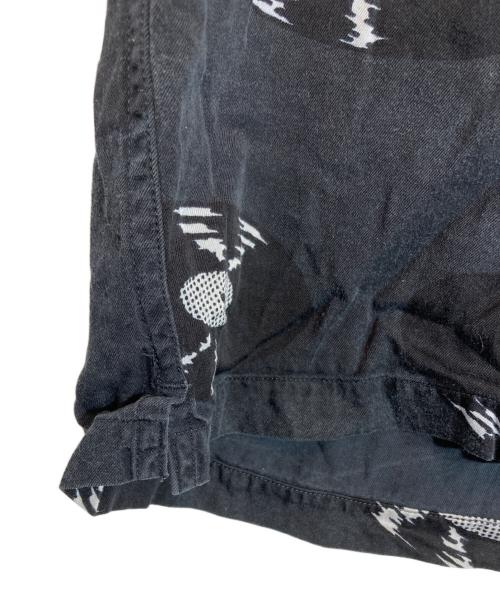 MINEDENIM（マインデニム）MINEDENIM (マインデニム) WACKO MARIA (ワコマリア) 柄シャツ ブラック サイズ:２の古着・服飾アイテム