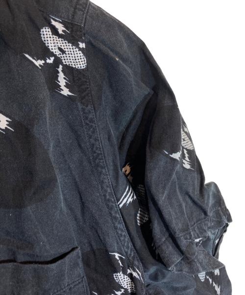 MINEDENIM（マインデニム）MINEDENIM (マインデニム) WACKO MARIA (ワコマリア) 柄シャツ ブラック サイズ:２の古着・服飾アイテム