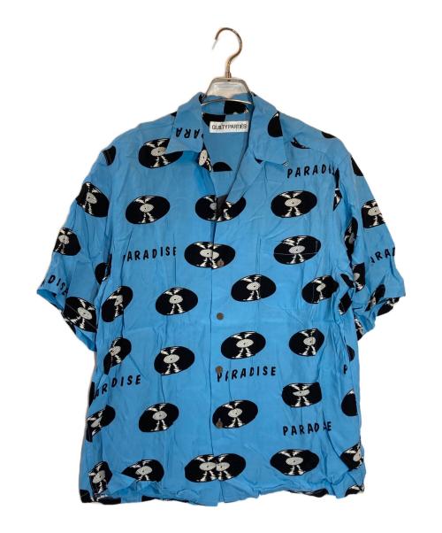 WACKO MARIA（ワコマリア）WACKO MARIA (ワコマリア) レコード柄アロハシャツ ブルー サイズ:Lの古着・服飾アイテム