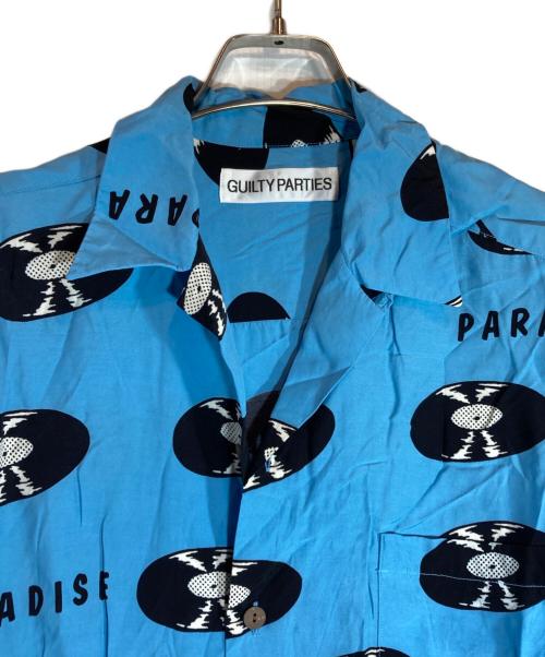 WACKO MARIA（ワコマリア）WACKO MARIA (ワコマリア) レコード柄アロハシャツ ブルー サイズ:Lの古着・服飾アイテム