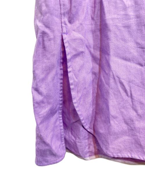 ticca（ティッカ）TICCA (ティッカ) リネンツイストスリーブワンピース パープル サイズ:Fの古着・服飾アイテム
