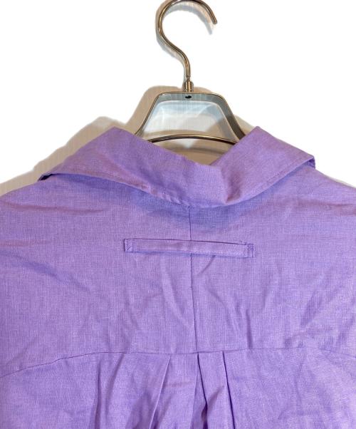 ticca（ティッカ）TICCA (ティッカ) リネンツイストスリーブワンピース パープル サイズ:Fの古着・服飾アイテム