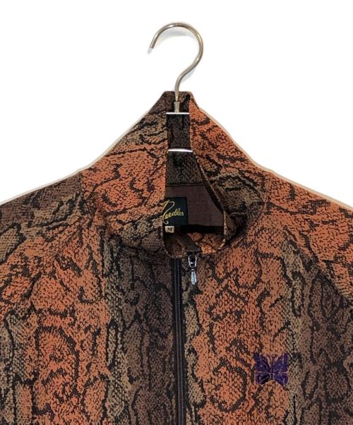 Needles（ニードルズ）Needles (ニードルズ) 総柄トラックジャケット ブラウン サイズ:Mの古着・服飾アイテム