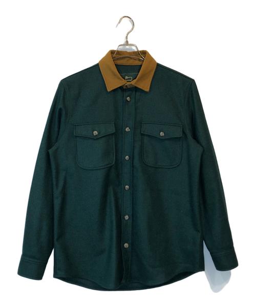 Aime Leon Dore（エメ レオン ドレ）Aime Leon Dore (エメ レオン ドレ) WOOLRICH (ウールリッチ) ウールシャツ グリーン サイズ:Lの古着・服飾アイテム