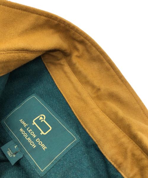 Aime Leon Dore（エメ レオン ドレ）Aime Leon Dore (エメ レオン ドレ) WOOLRICH (ウールリッチ) ウールシャツ グリーン サイズ:Lの古着・服飾アイテム